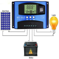 Contrôleur de charge solaire PWM 12V 24V 30A